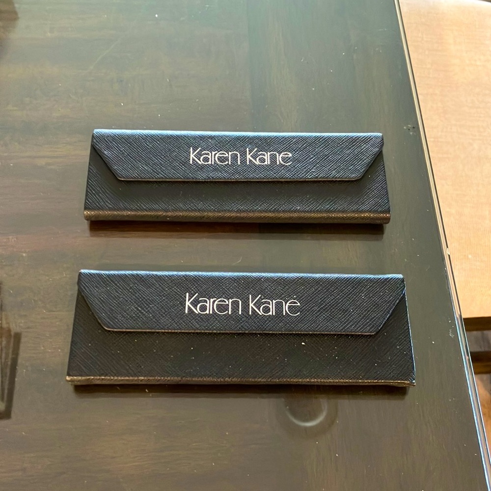 Karen Kane collapsible glasses cases (2) excellent condition